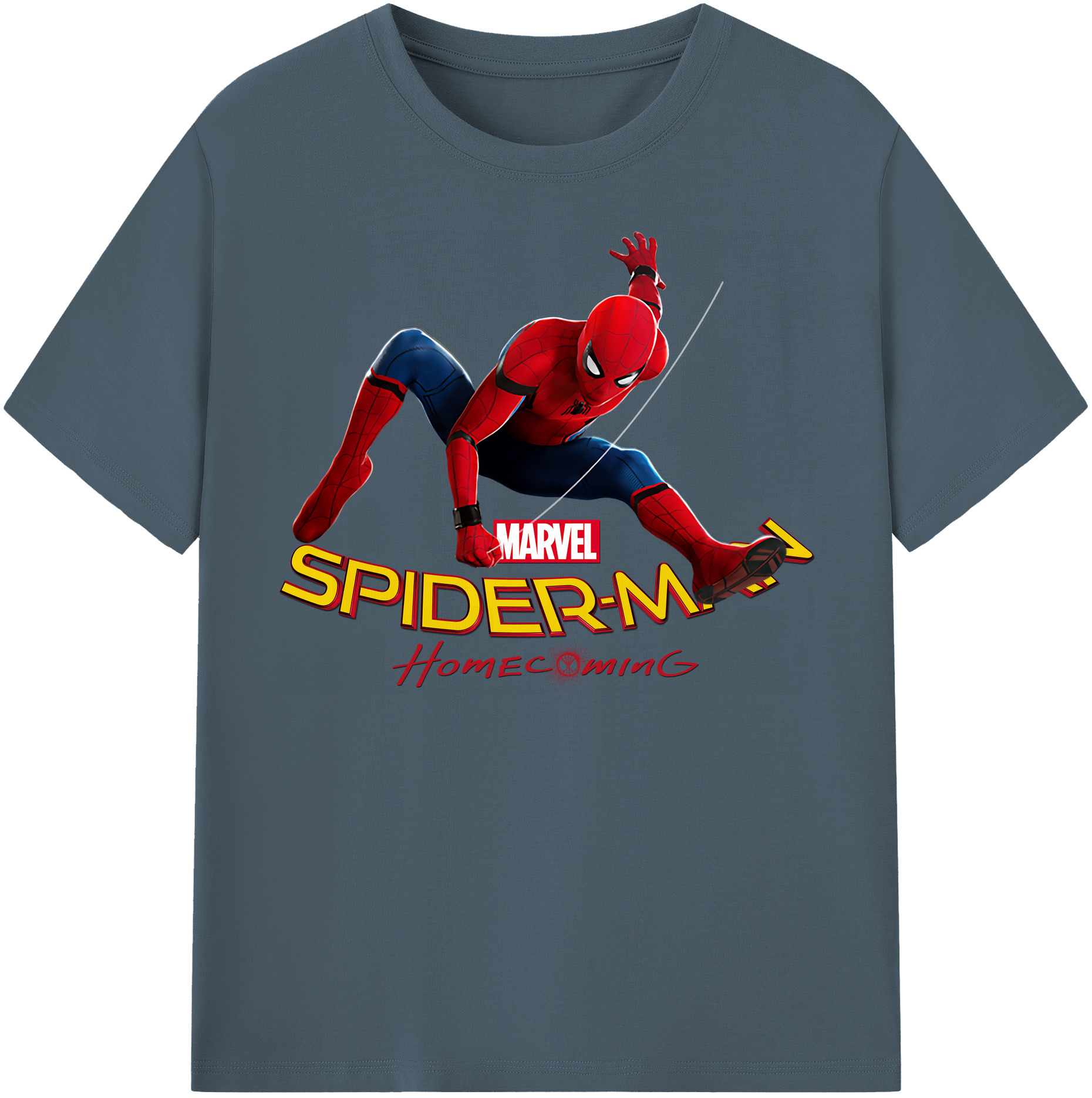 （画像用） Spider Man スパイダーマン 綿100％半袖Tシャツ（フロントプリント）